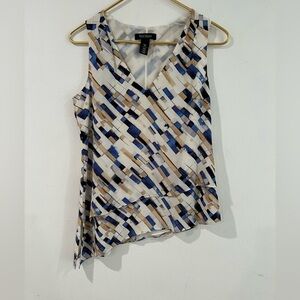 White House Black Market silk sleeveless top XS